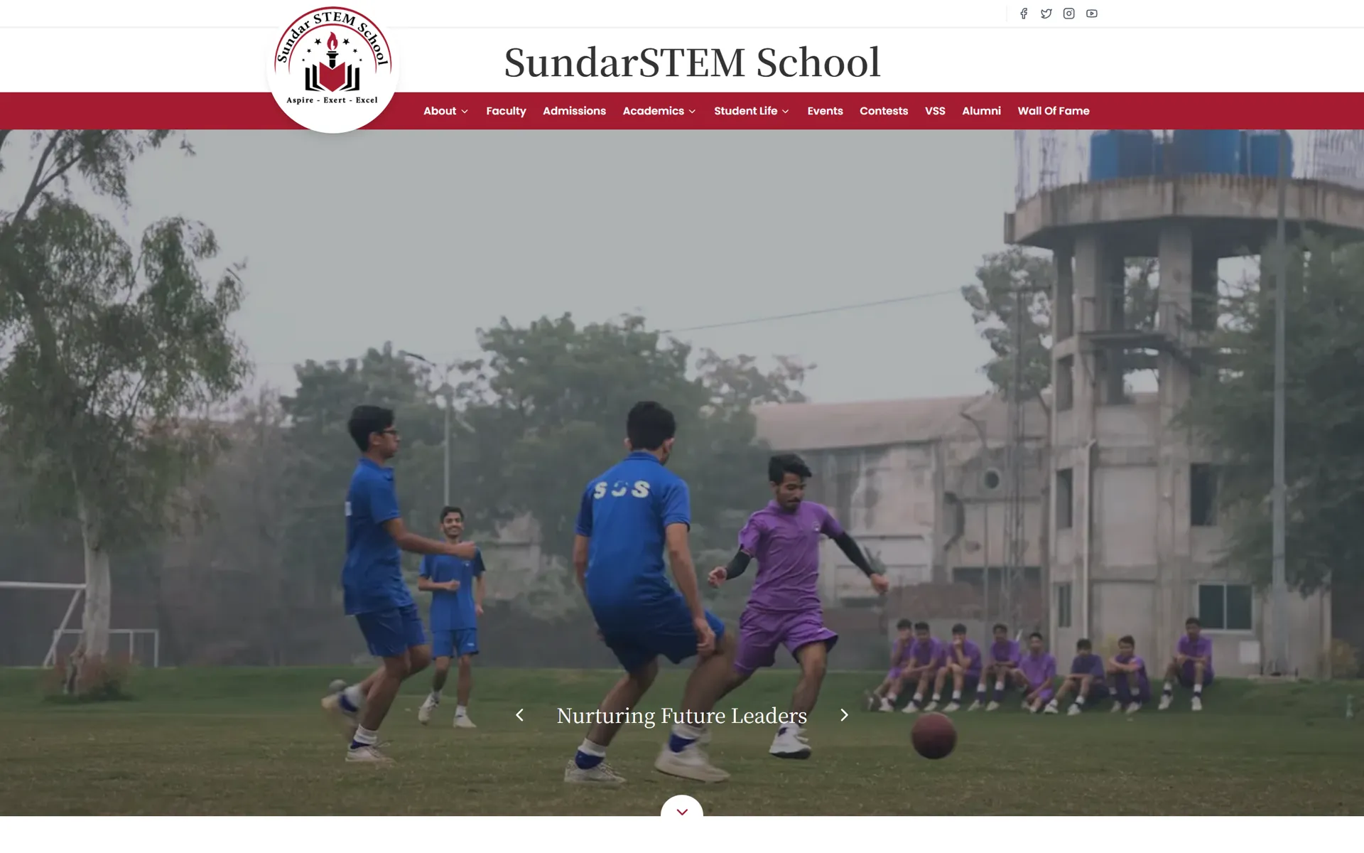 SundarSTEM School homepage